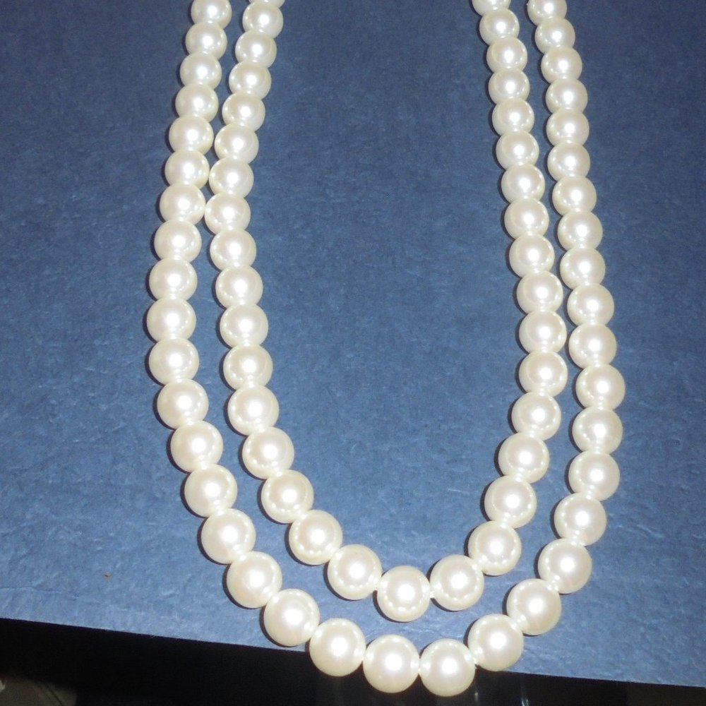 36"  Twin Strings of Pearls